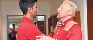 Boris Becker, 48, (r.) war Nr.1 der Weltrangliste. Seit Dezember 2013 arbeitet er als Trainer des Serben Novak Djokovic (l.), der vor Kurzem erstmals die French Open gewann. 