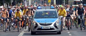 Viele Freunde des Rad-Volksentscheids: die Sternfahrt Anfang Juni.