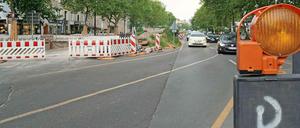 Geht in die Verlängerung: die Baustelle in der Hardenbergstraße.