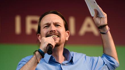 Pablo Iglesias im spanischen Wahlkampf.