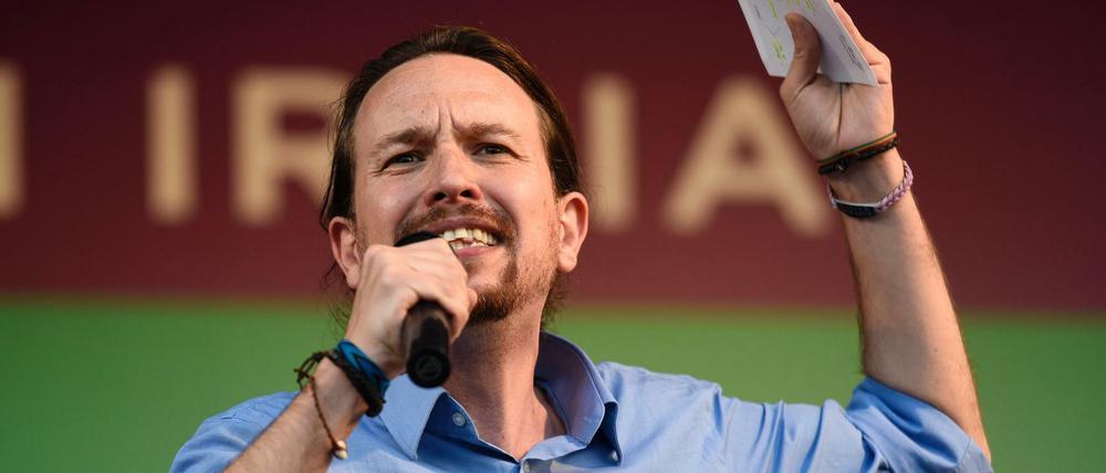 Pablo Iglesias im spanischen Wahlkampf.