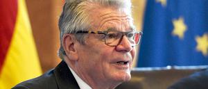 Bundespräsident Joachim Gauck spricht am 23.06.2016 in der Aula der Universität in Sofia (Bulgarien) bei einer Diskussionsveranstaltung mit Studierenden. 