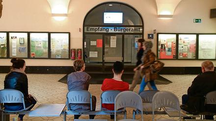 Wartesaal im Bürgeramt Charlottenburg. 