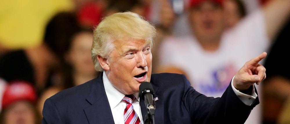Donald Trump bei einer Wahlkampfveranstaltung in Ohio.
