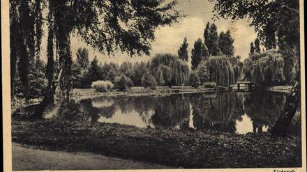 Weniger Farbe, aber auch damals schön: der Südpark in den 30ern.