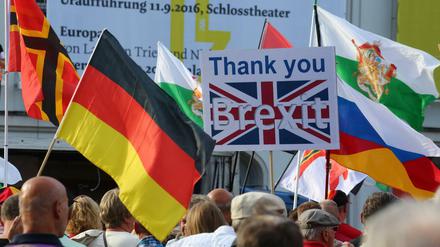 Pegida-Demo am Montagabend in Dresden