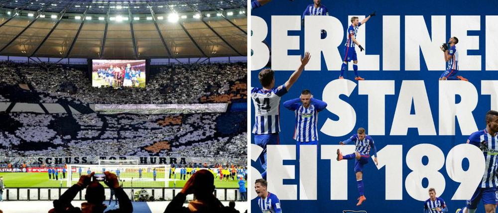 Alte Stadion, neuer Slogan.