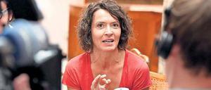 Ulrike Folkerts am "Tatort"-Set