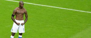 Der ehemalige Deutschland-Schreck in seiner Bodybuilder-Pose bei Deutschlands Italien-Trauma 2012.