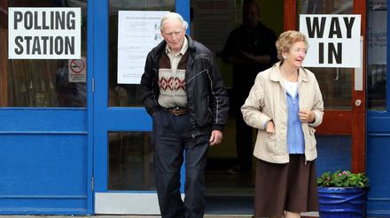 Abgestimmt. In Belfast war das Ergebnis besonders knapp. 