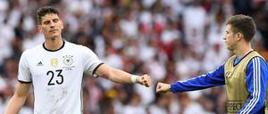 Faust drauf. Auf Mario Gomez wird es auch gegen die Slowakei ankommen. 