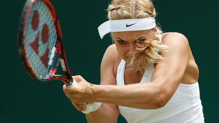 Sabine Lisicki im Match gegen die Australierin Samantha Stosur.