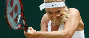 Sabine Lisicki im Match gegen die Australierin Samantha Stosur.