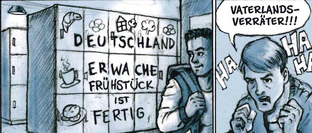 Humor gegen Rechts. Nils probt den zeichnerischen Widerstand.