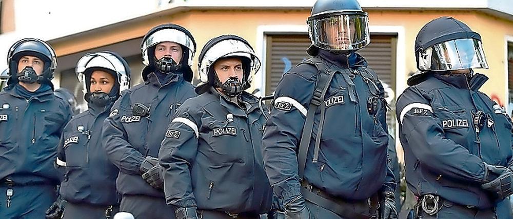 Oft im Einsatz: Berliner Polizisten.