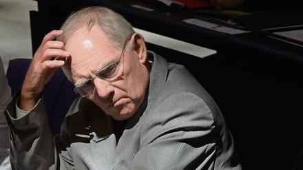 Bundesfinanzminister Wolfgang Schäuble (CDU) 