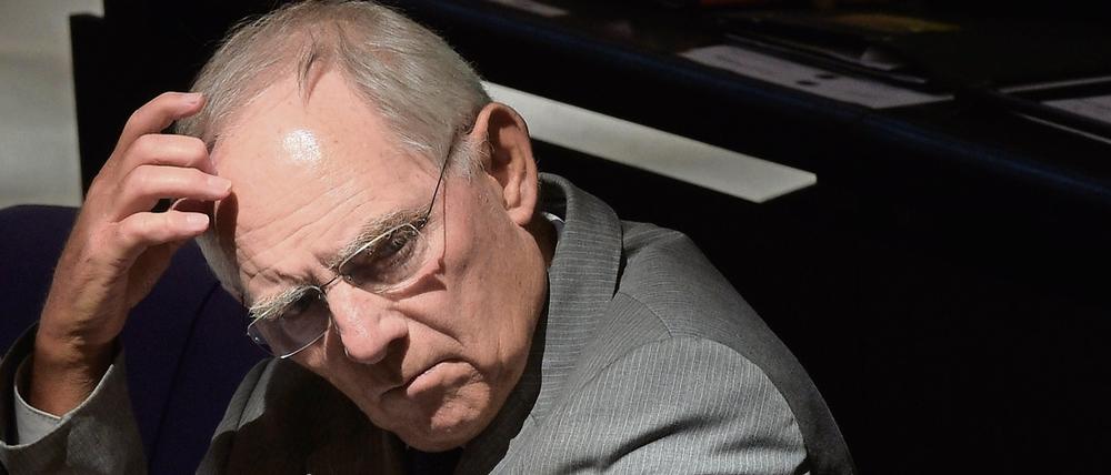 Bundesfinanzminister Wolfgang Schäuble (CDU)
