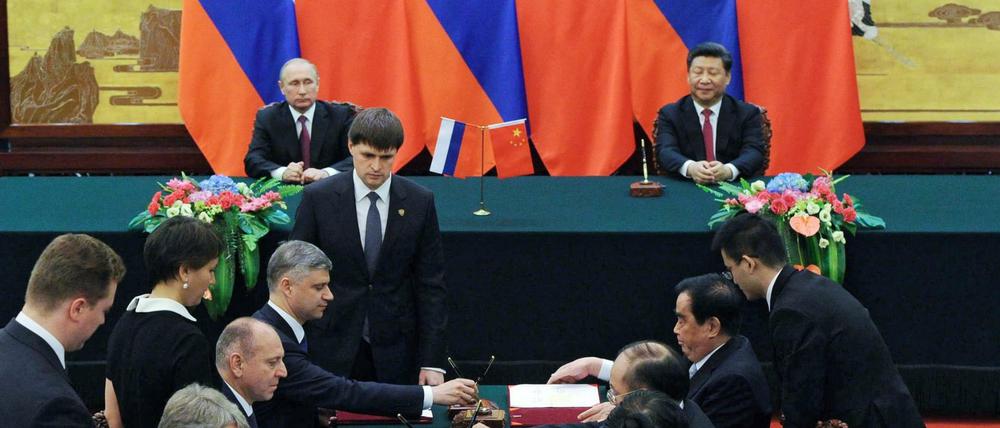50 Abkommen haben China und Russland unterzeichnet. 
