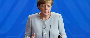 Nicht garstig sein zu den Engländern. Angela Merkel, Bundeskanzlerin, am Montag in Berlin.