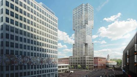 Berlins erster Wohnturm am Alex. 