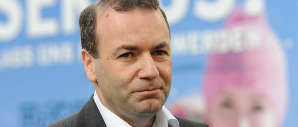 Der Vorsitzende der konservativen EVP-Fraktion im Europaparlament, Manfred Weber.