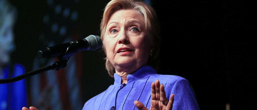 Die Bewerberin um das Präsidentenamt der USA, Hillary Clinton.