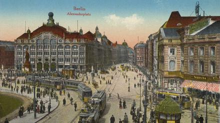 Alexanderplatz um 1905. 