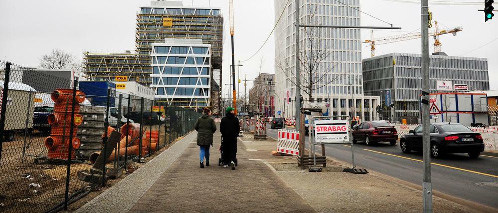 Monatelange ging es nur mühsam durch: die Heidestraße in der Europacity.
