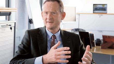 Juergen Allerkamp, Chef der Investitionsbank Berlin, sieht keine Gefahren für das Wachstum in der Hauptstadt. 