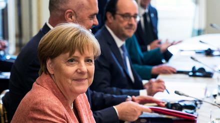 Angela Merkel am Montag beim Westbalkan-Gipfel in Paris.