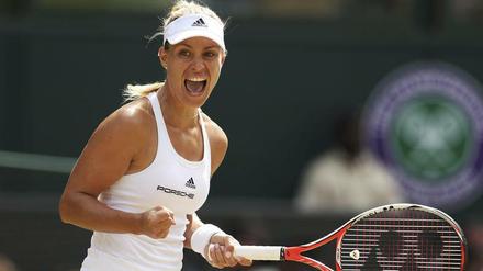 Geschafft! Angelique Kerber steht im Finale von Wimbledon.