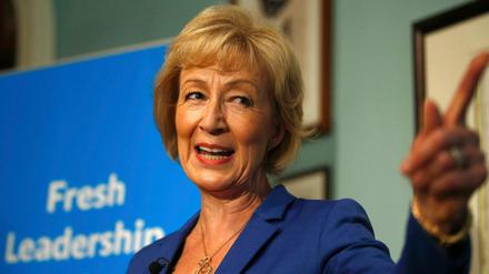 Eine Kandidatin für die Nachfolge des britischen Premiers David Cameron: Andrea Leadsom 