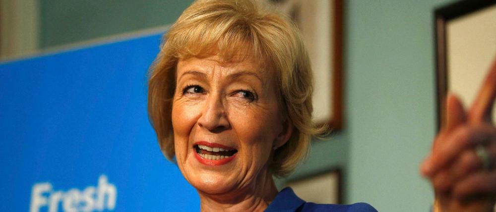 Eine Kandidatin für die Nachfolge des britischen Premiers David Cameron: Andrea Leadsom 