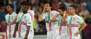 Portugals Mannschaft nach der Niederlage der EM 2012 gegen Spanien.