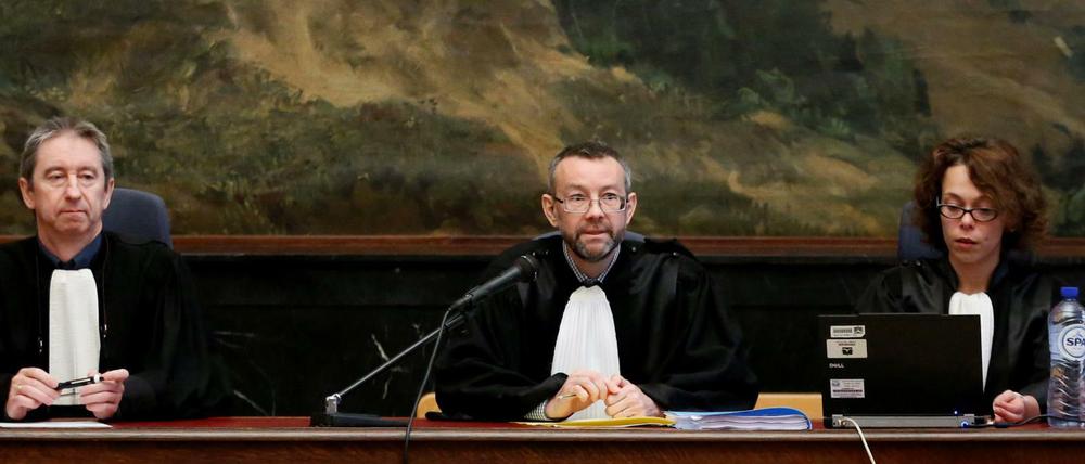 Richter Pierre Hendrickx (M.) hatte den Vorsitz in dem Verfahren gegen vier führende Mitglieder der Verviers-Islamistenzelle.