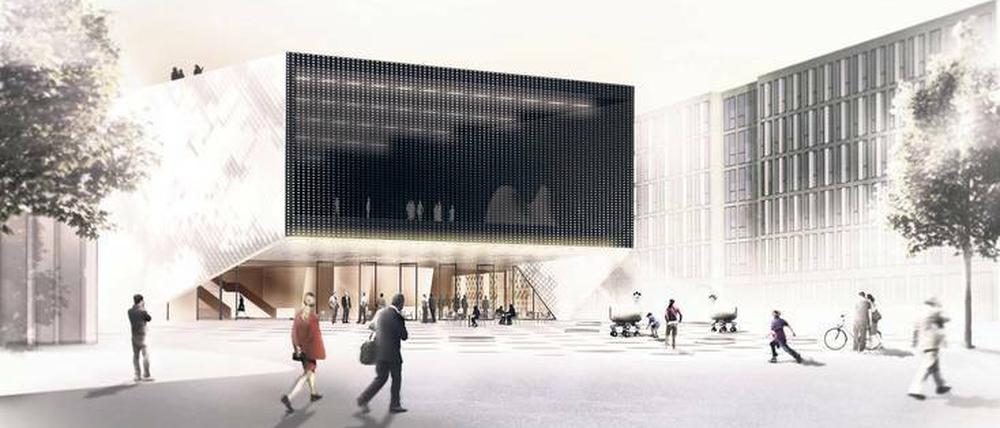 Das Futurium entsteht am Kapelle-Ufer im Berliner Regierungsviertel. Besucher sollen dort nicht nur Schauen, sondern Mitreden und -machen.