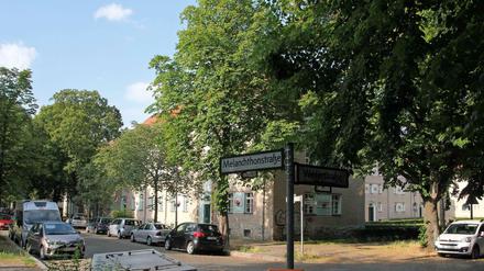 Die betroffenen Häuser an der Melanchthonstraße,