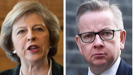 Die Bewerber für die Nachfolge des britischen Premierminister Cameron: Innenministerin Theresa May, der frühere Bildungs- und jetzige Justizminister Michael Gove und Energie-Staatssekretärin Andrea Leadsom. 