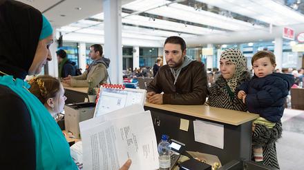 Flüchtlingsregistrierung in Berlin-Wilmersdorf