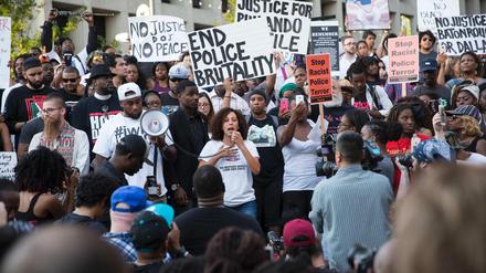 Protestmarsch in Dallas.