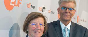 Marlehn Thieme wird von ZDF-Intendant Thomas Bellut als neue Vorsitzende des ZDF-Fernsehrates vorgestellt
