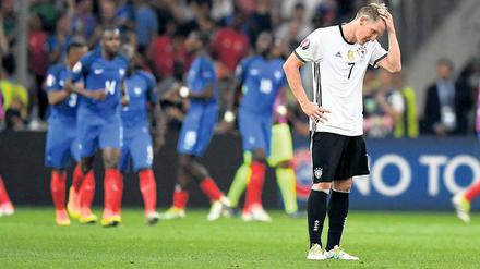 Einsamer Anführer: Bastian Schweinsteiger.