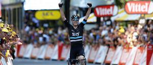 Ab Sonntag in Gelb. Christopher Froome ist schon wieder ganz vorn.