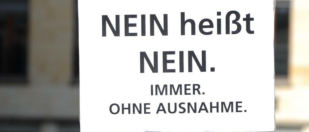 Wirklich immer, heißt Nein auch wirklich nein. Meinen nicht zur Demonstranten, sondern auch der Bundestag.