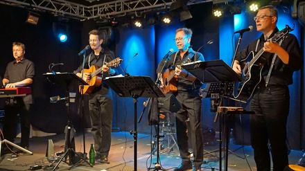 Muntermacher: Die „SaitenSpringer“ Stefan Radig, Andreas Butz, Manfred Piechowski und Clemens Wanzek (v.l.n.r.).