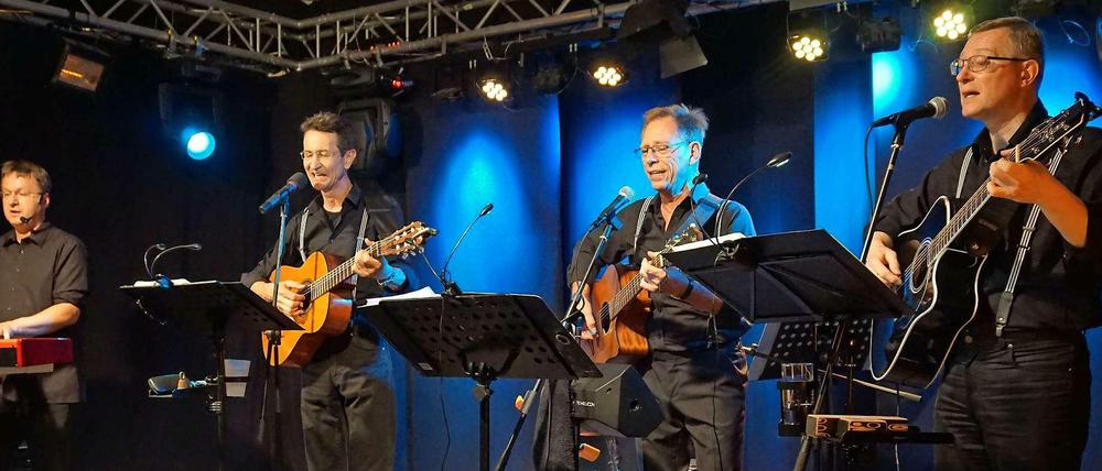 Muntermacher: Die „SaitenSpringer“ Stefan Radig, Andreas Butz, Manfred Piechowski und Clemens Wanzek (v.l.n.r.).