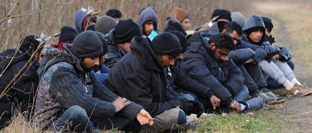 Flüchtlinge in Ungarn.