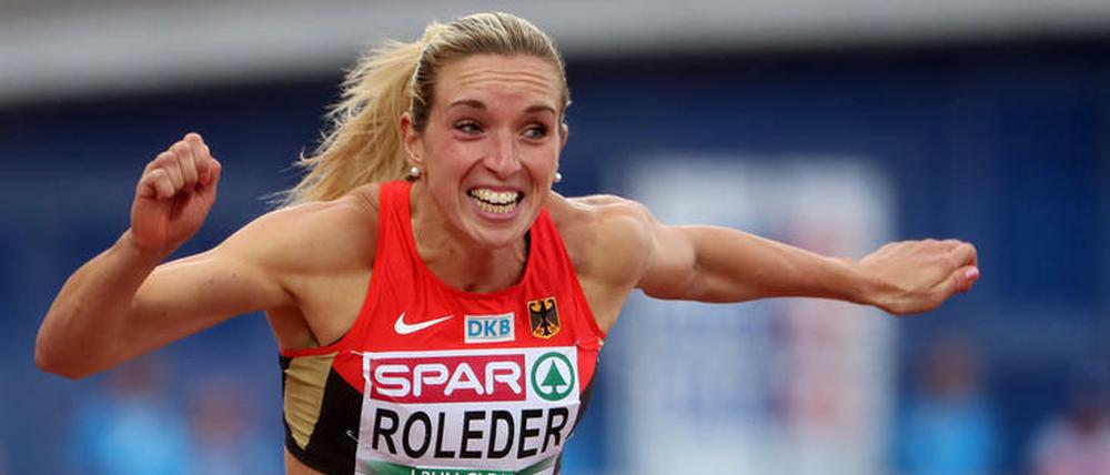 Grund zur Freude. Cindy Roleder ist Europas beste Hürdensprinterin.