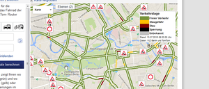 Huch, alles grün! Die Verkehrsseite von der VIZ ...