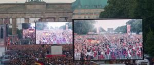 Bei den Spielen der deutschen Mannschaft gegen Italien und Frankreich war es besonders voll.